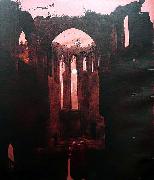 Caspar David Friedrich Ruine Oybin bei Mondschein oil painting